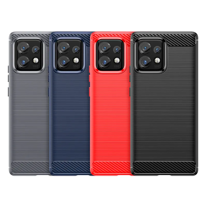 Para Xiaomi Redmi Note 13 Pro+ Funda para teléfono TPU de fibra de carbono  con textura