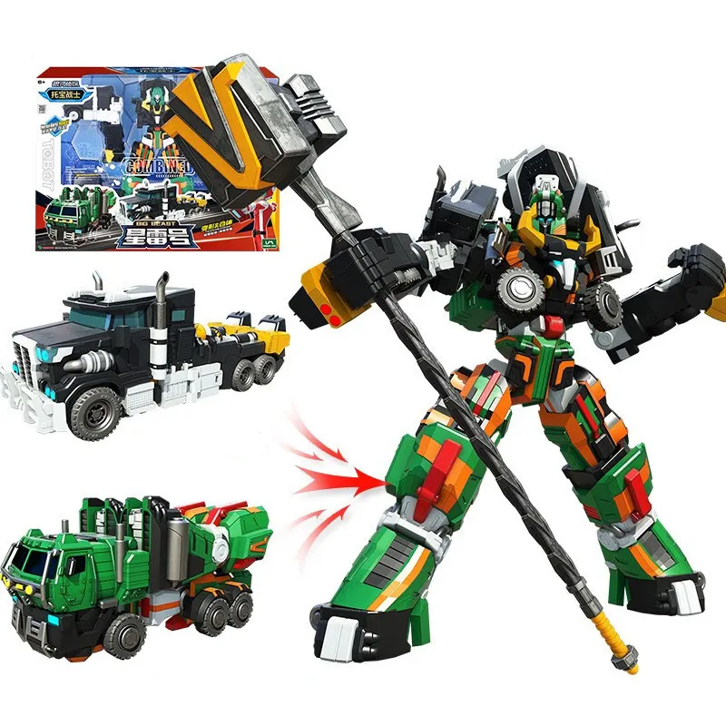 Actie speelgoedfiguren 2 in 1 Galaxy Detectives Tobot Transformatie Robot naar auto speelgoed Korea Cartoon Brothers Anime Tobot Vervorming Car Tank Tank 230217