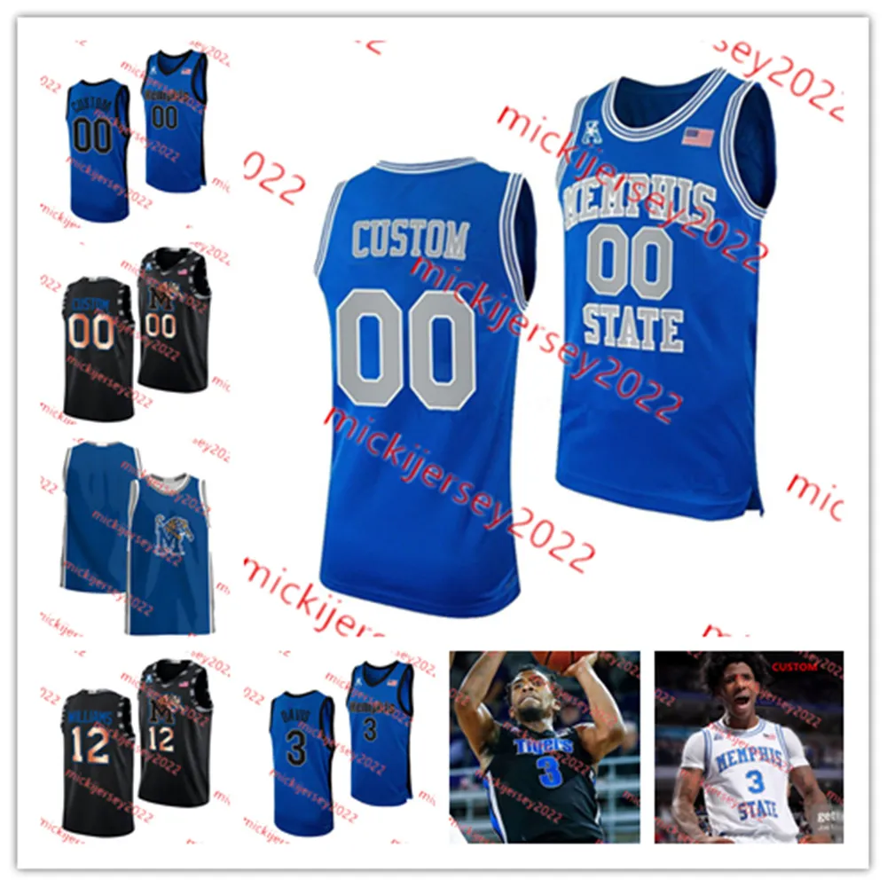 Memphis Basketball Jersey Customed Penny Hardaway Josh Minott Derrick Rose James Wiseman Tyreke Evans David Vaughn III Memphis Tigers Jerseys Mens Youth