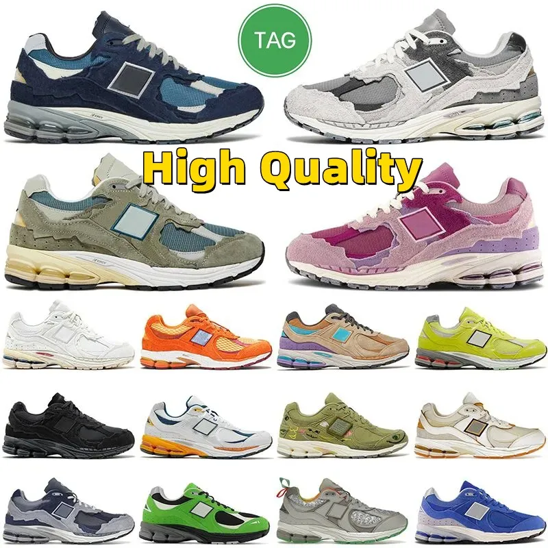 Designer 2002R Athletic Sneakers Nuevos zapatos casuales Platform B2002R Protection Pack Pink Low Rain Cloud Wheat Hombres Mujeres 2002 R Sports Trainers Jogging Walking