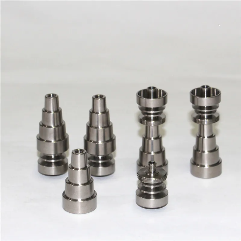 smoking pipes Universal Domeless 6IN1 Titanium Nails 10mm 14mm 18mm joint for male and female domeless nail glass ash catcher