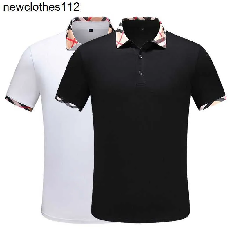 Designer Marque Hommes Polos T-shirts D'été Casual Motif De Broderie Classique Manches Courtes Pur Coton T-shirts Vêtements Pour Hommes Vêtements