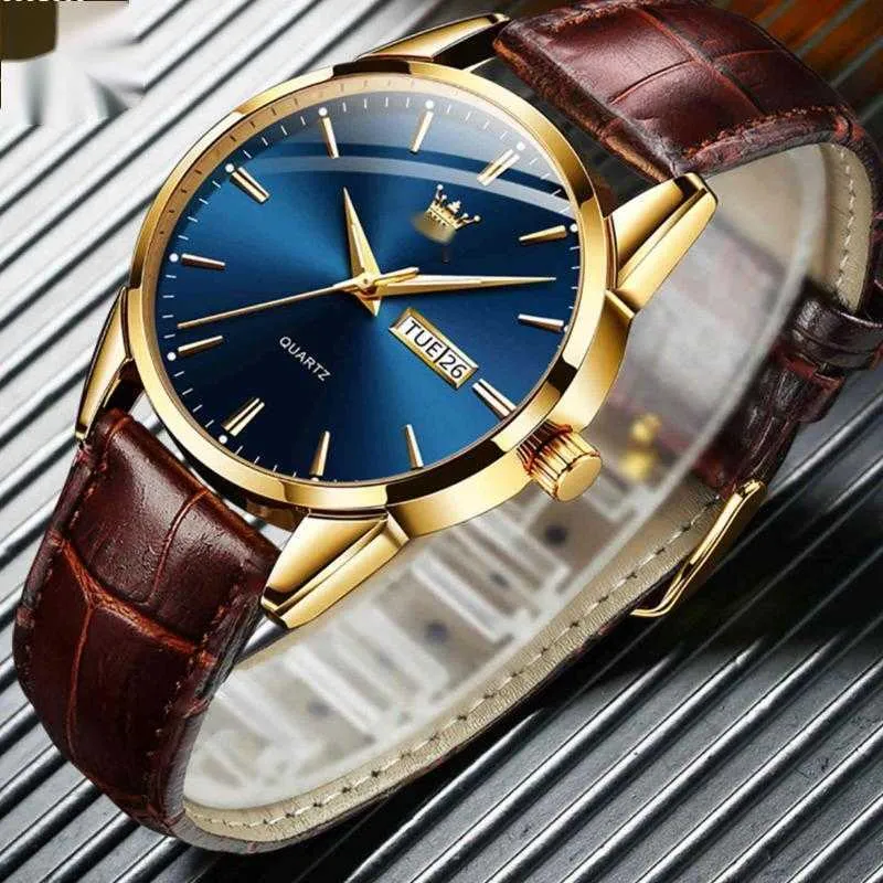 DHgate.com:Classic Mens Gold Blue Face Quartz Waterproof DHgate.com:Classic Mens Gold Blue Face Quartz Waterproof
