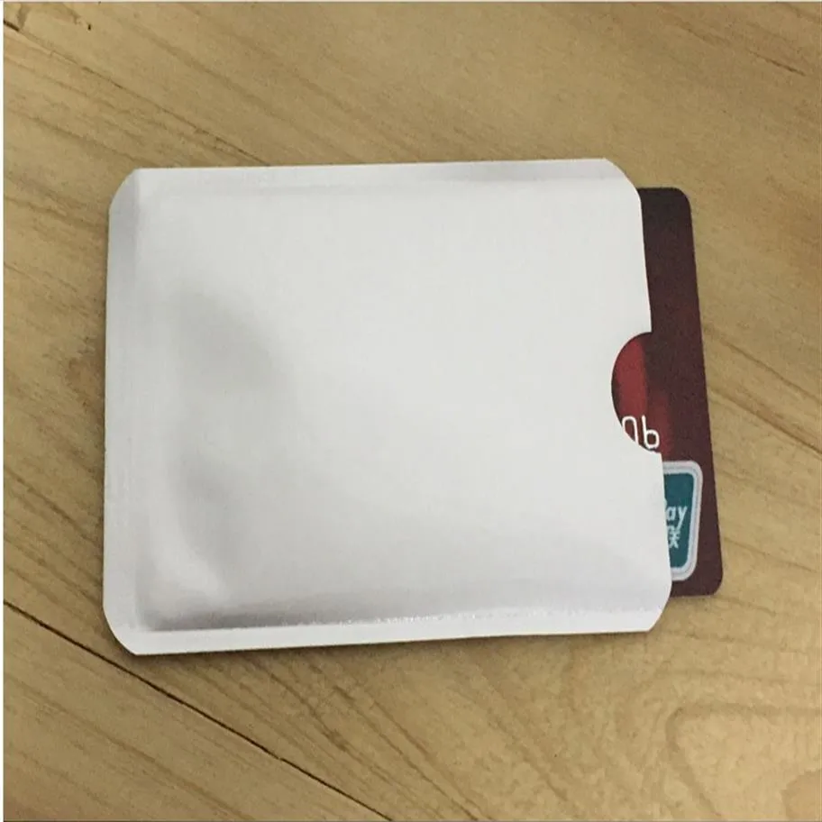 2000 pezzi Porta carte di credito in alluminio anti RFID Blocking Sleeve241A