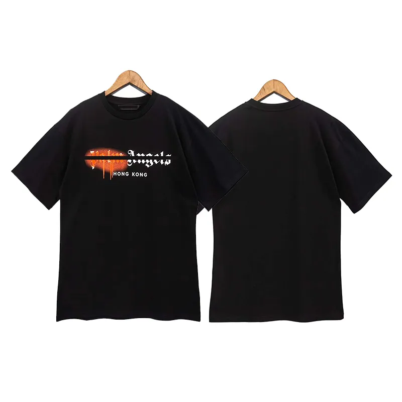 Designer PA T-Shirt Luxus T-Shirts Drucken Palmen T-Shirts Herren Damen Winkel Kurzarm Hip Hop Streetwear Tops Kleidung Kleidung