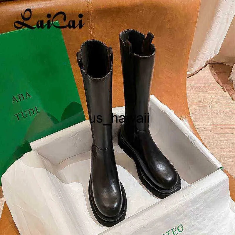 Boots Boots Women Shoes Winter New Slimming Boots Boots Platform Hights Highs Under the Knee High-Top Boot Fashion 0217V23