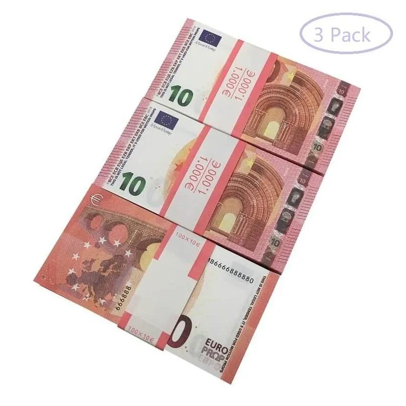 Feestspellen ambachten nep geld banknoot 5 10 20 50 100 100 dollar euro realistische speelgoedbar props copy valuta film faUxBillets pcs pac dh5xi5ukp