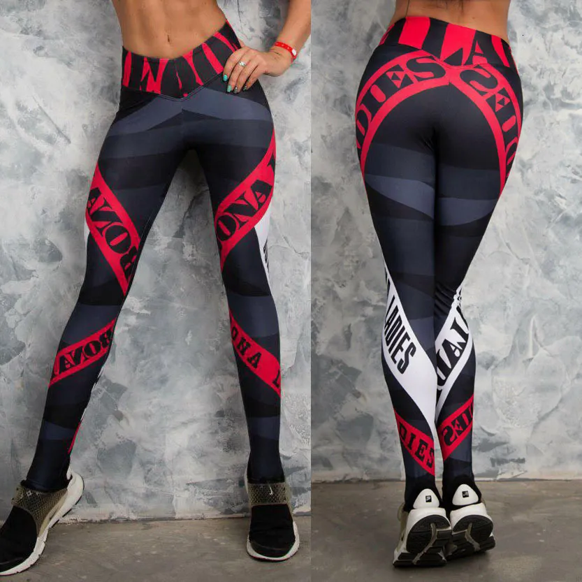 Kvinnors leggings sexiga yo-ga byxor träning sport kör push up gym slitage hög midja frans elastiska smala 230217