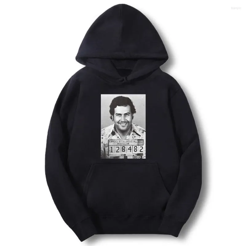 Erkek Hoodies Pablo Escobar Hoody Vintage Erkek Giysileri 2023 İlkbahar Sonbahar Polar Rahat Moda Komik Serin Sıcak Hip Hop Erkekler Kazak