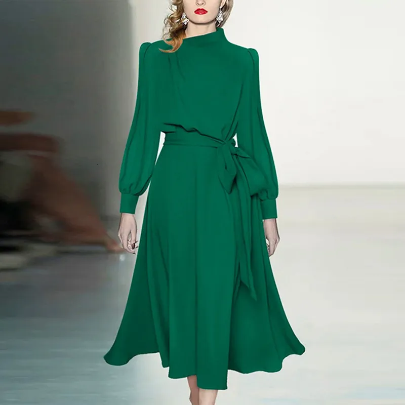 casual dinner dress GRACE KARIN Women Midi Dresses Elegant Wedding Guest Dresses with Pockets sleeved design skillfully balances warmth with style Smart Casual Casual Dinner Dresses