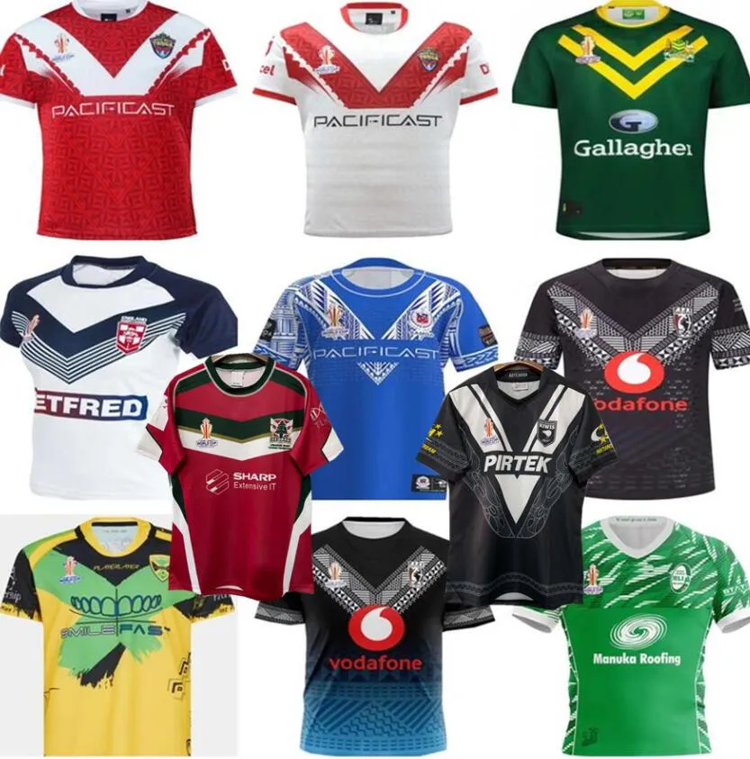 New Zealand Kiwis Rugby Jersey With MT Tonga, Jamaica, English