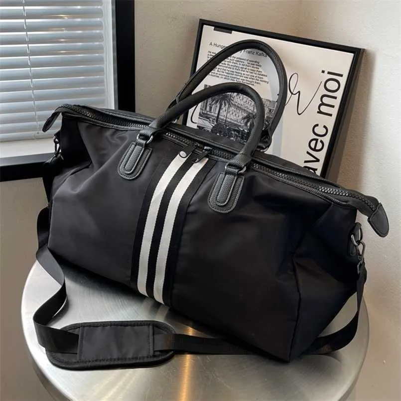 トラベルバッグメンズハンドヘルドショートダイスタンスビジネス旅行荷物女性用大容量乾燥ウェットセパレーションスポーツフィットネスバッグ
