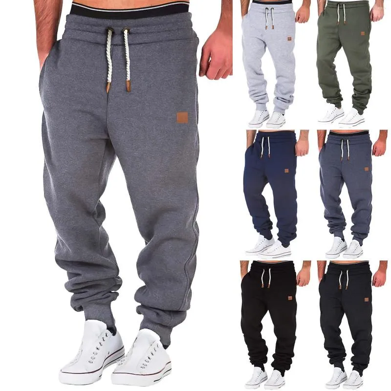 Männer Hosen Männer Spleißen Gedruckt Overalls Casual Tasche Sport Arbeit Hose Junge 9