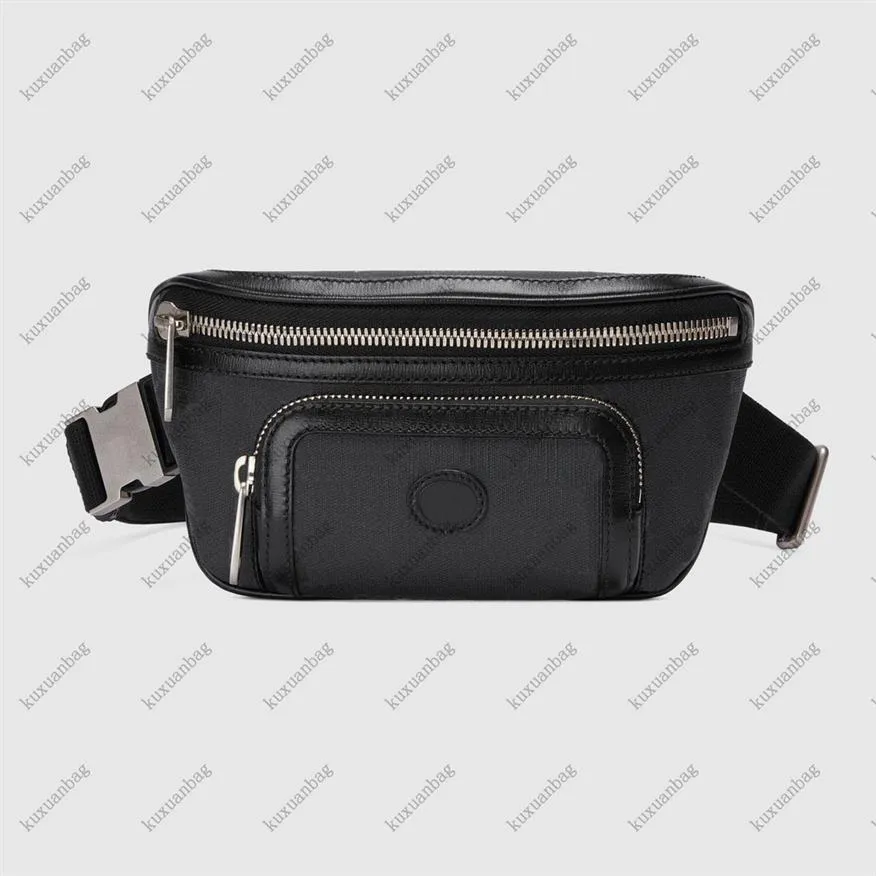 Mini bolsas de luxo Bolsas de designer de luxo Moda Fanny Pack Bag Back Classic Design Design Tubing de couro 23x12x2 5cm340d