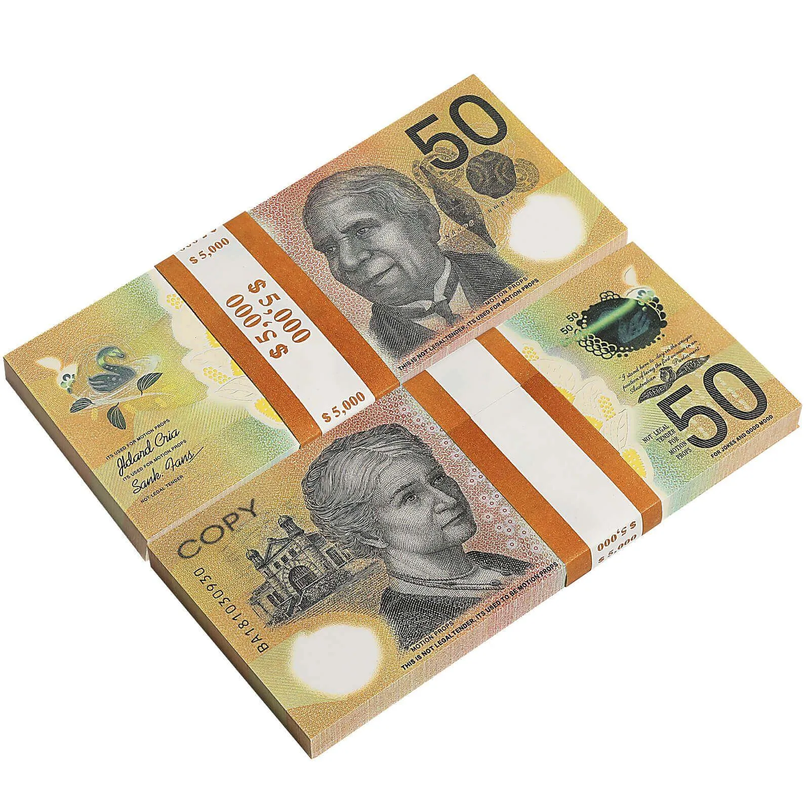 Novelty Games Prop Aud Banknotes Australian Dollar 20 50 100 Paper Copy Fl Print Banknote Money Fake Monopoly Movie Props Drop Deliv Dhdap