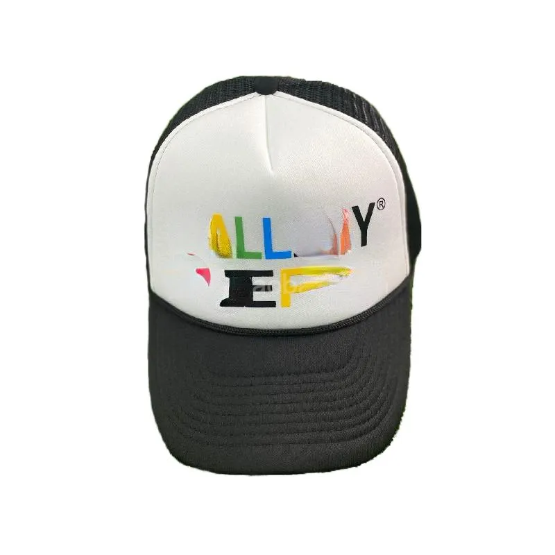 Ball Caps with Multicolor Letters Hat Casual Lettering Curved Brim Baseball Cap for Men and Women