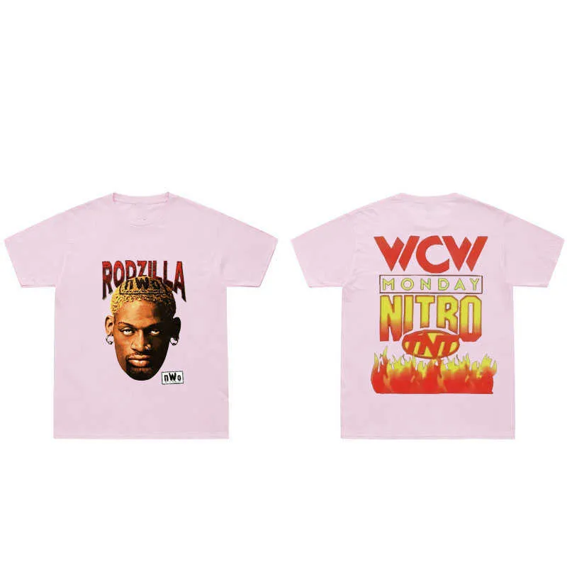 Mens T Shirts Dennis Rodman Print Tshirt Hip Hop Rapper Mens Loose