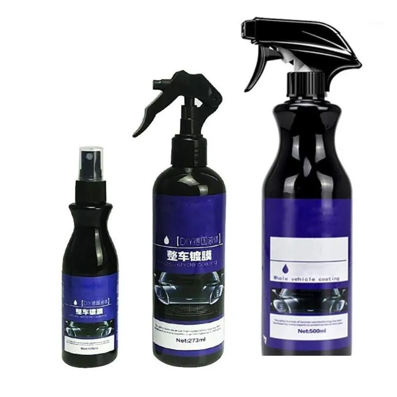 Pflegemittel Auto Keramikbeschichtung Polieren Sprühen Wachs Lackiert Hydrophob 120/273/500 ml1 Drop Lieferung Mobiltelefone Motorräder Cleanin Dhjuj