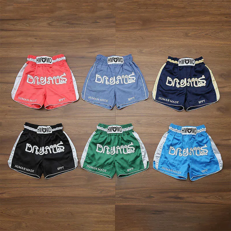 Men's Shorts HUMAN MADE Boxer Shorts Sports Oversize Men Women 11 Casual Human Made Shorts Z0216