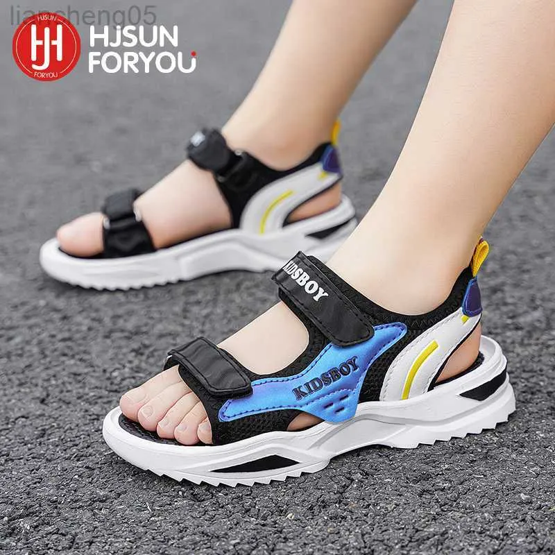 Sandals Summer Kids Sandals Breathable Boys Sandals Soft Children Shoes Outdoor Beach Kids Lightweight Sandal Fashion Sneakers W0217