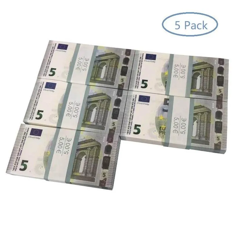 Party Games Crafts Fake Money Banknote 5 10 20 50 100 Dollar Euros Realistic Toy Bar Props Copy Currency Movie Fauxbillets Pcs Pac Dh5XiRK9J