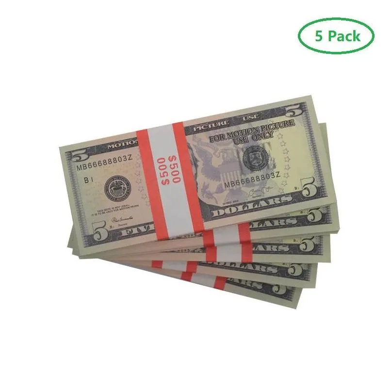 Funny Toys Toy Money Movie Copy Prop Banknote 10 Dollars Currency Party Fake Notes Children Gift 50 Dollar Ticket For Movies Adverti Dh6ByMDAS