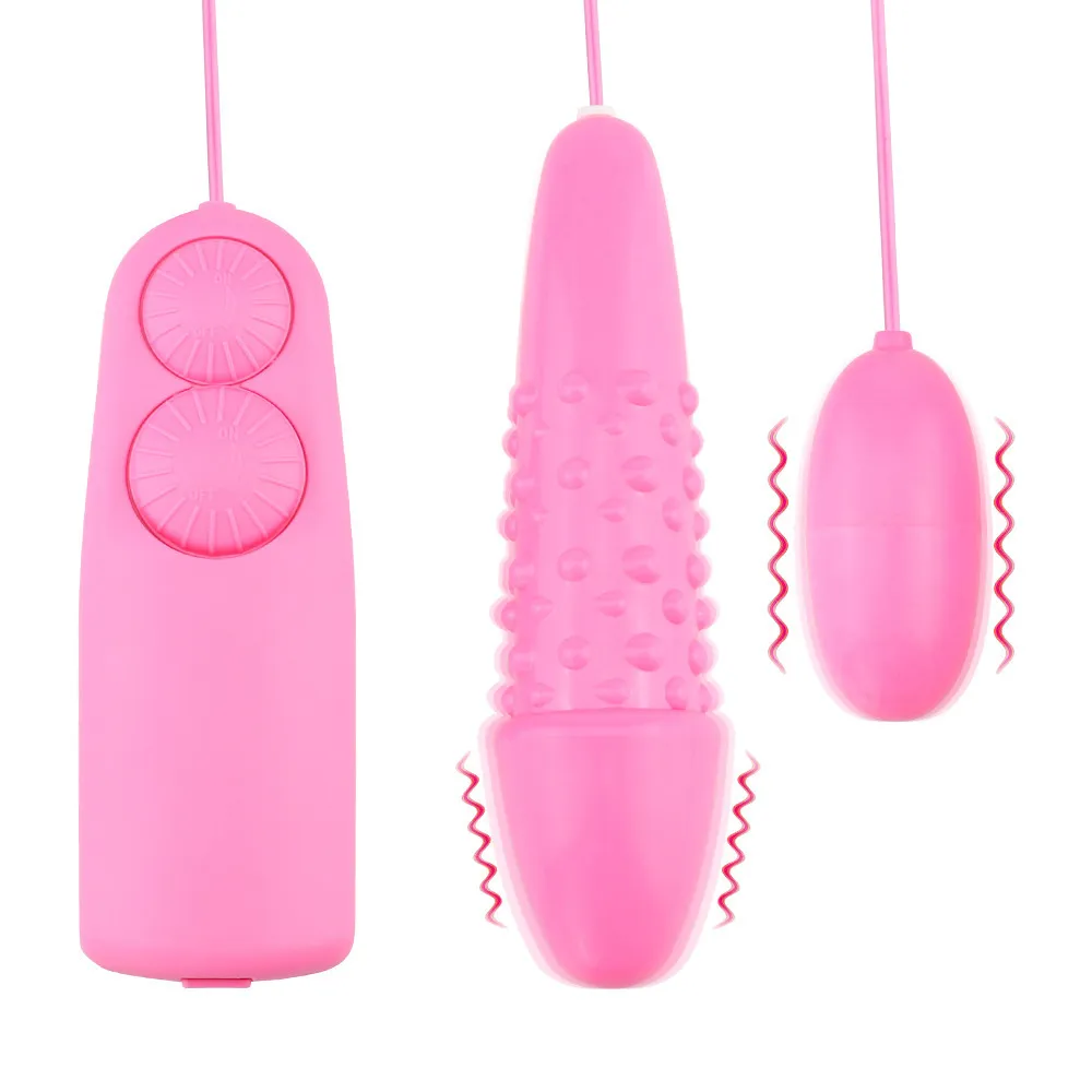 Dubbele kop bullet vibrator ei jump sterke trilling fun vrouwelijke vibrator vrouwelijke vibratie masturbatie apparaat volwassen seksspeelgoed td01