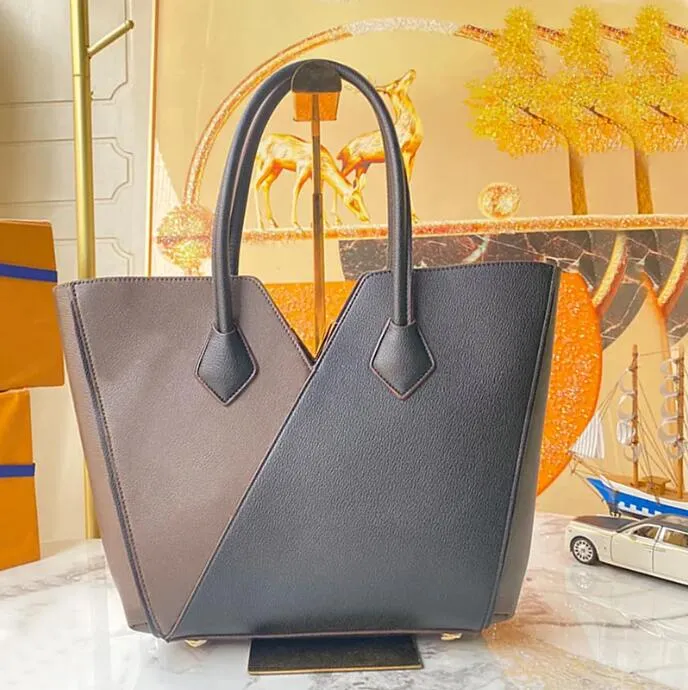 Tasarımcı Çanta Birleştirme Totes Kadınlar Deri Çift Renkli Omuz Çantaları Birleştirme Crossbody Çanta Eşleme Çantaları Çanta Çanta