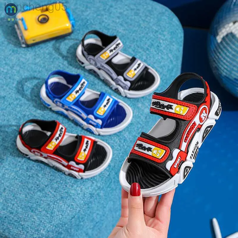 Sandálias meninos sandálias de verão sapatos de crianças luzes leves planos de bebê meninas sandálias infantil infantil casual infantil sapato ao ar livre miaoyoung w0217