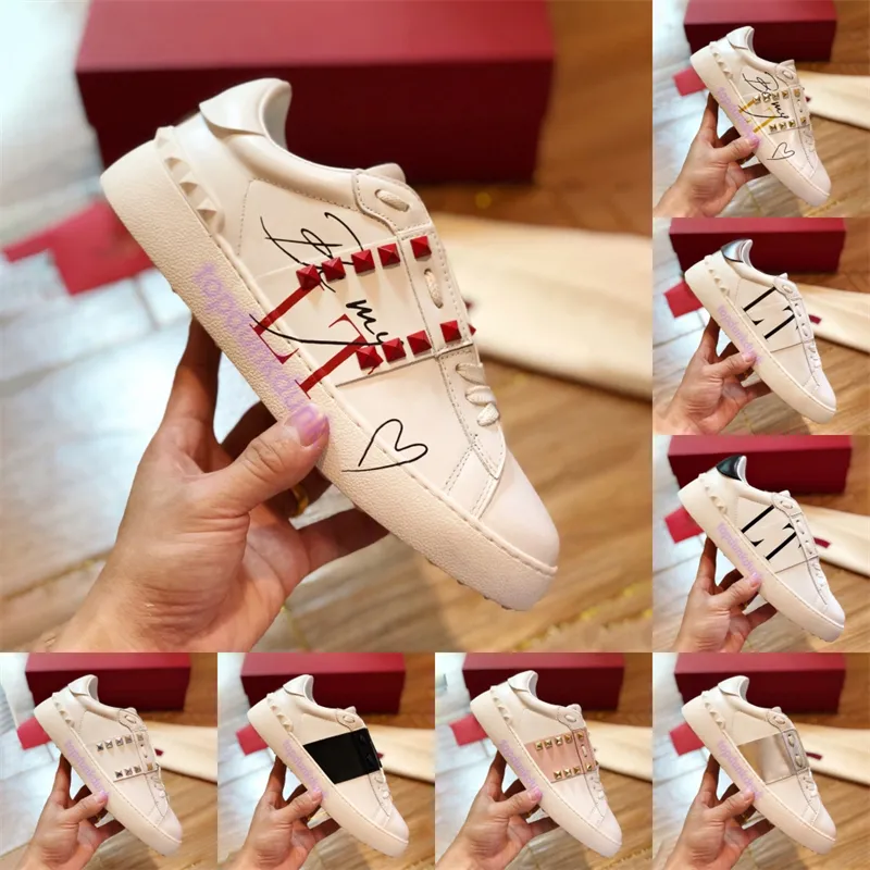 Sıradan Ayakkabı Açık Untitled Studs Spor Sneaker Lüks Erkekler Kadın Ayakkabı Benim Kırmızı Saplamalar Gold Band Saplamalar Moda Çiftler Sneakers