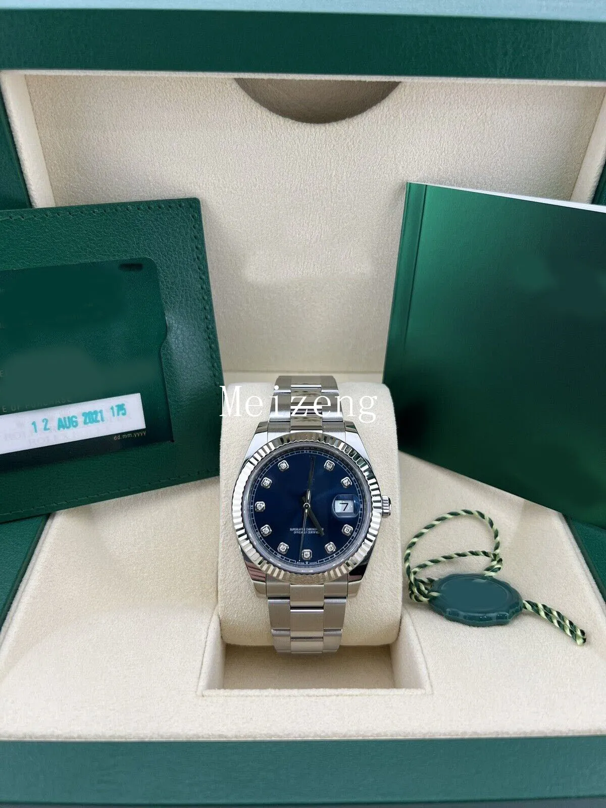2023 Diver Sport Wristwatch Datejust 41 Niebieski męski zegarek - 126334 Diamonds Brand New Męski automatyczny zegarek