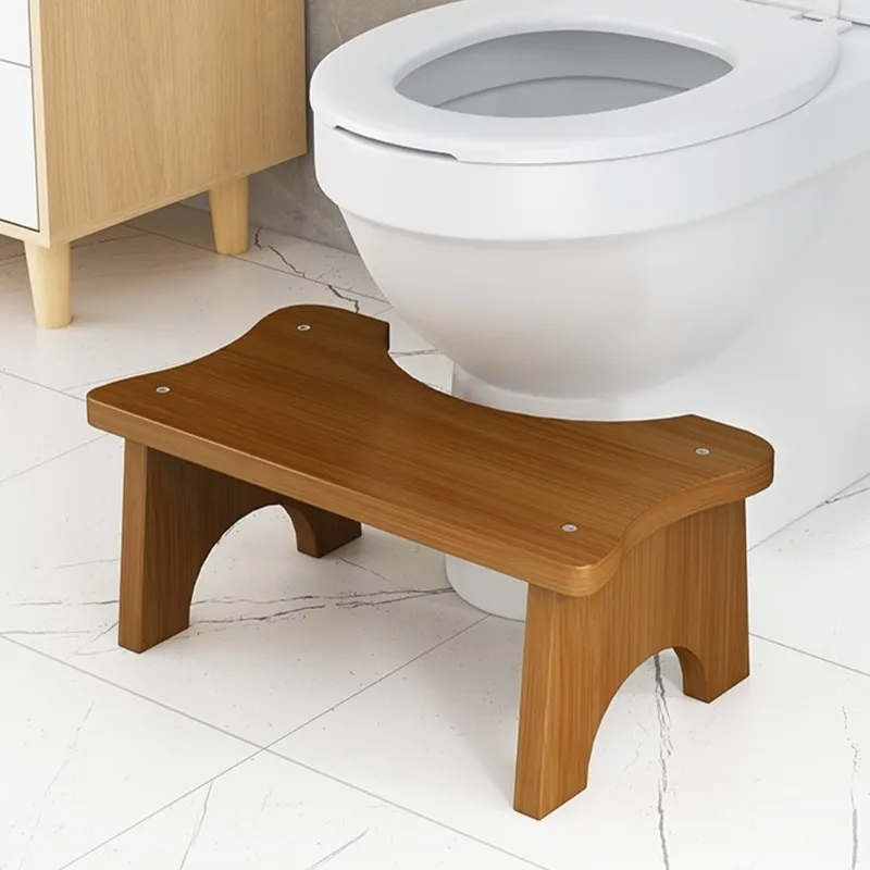 Stap Stools Volwassenen Kinderen Anti-slip voetstoel Rest Helper Toilet Squatly Foot Stool Training Stand Bamboo Stap Stool 230217