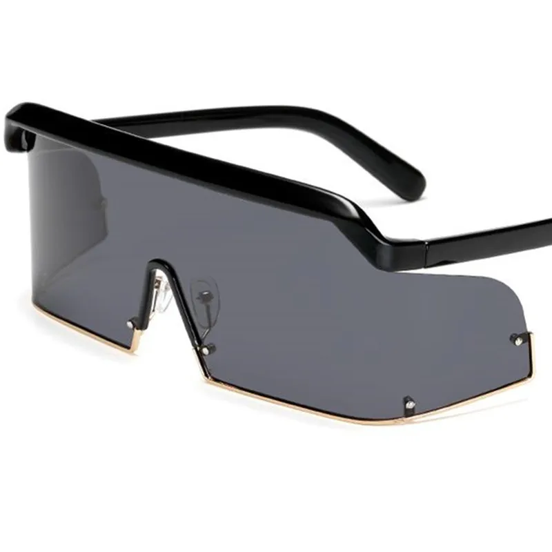 편광 선글라스 유니osex 시암 렌즈 태양 안경 오버 크기 프레임 방지 안경 리벳 안경 고글