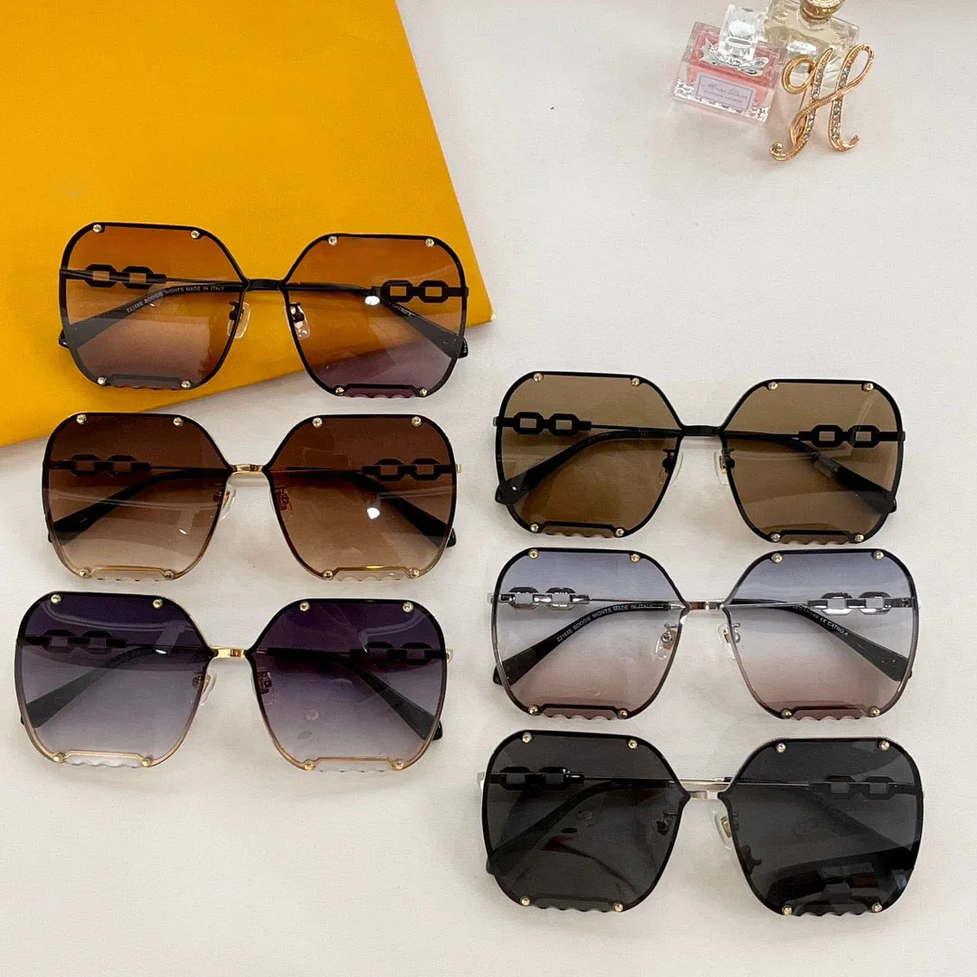 نظارات شمسية للنساء للنساء أحدث الأزياء الأزياء نظارات شمس الرجال Gafas de sol Glass UV400 مع مربع مطابقة عشوائي 2168