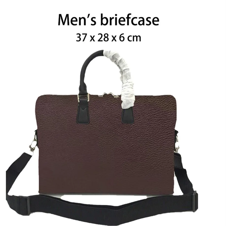 mens briefcase women briefcase coffee grid portable Business Casual Shoulder Can fit 15 laptop 5 pockets shoulder bag briefc224W