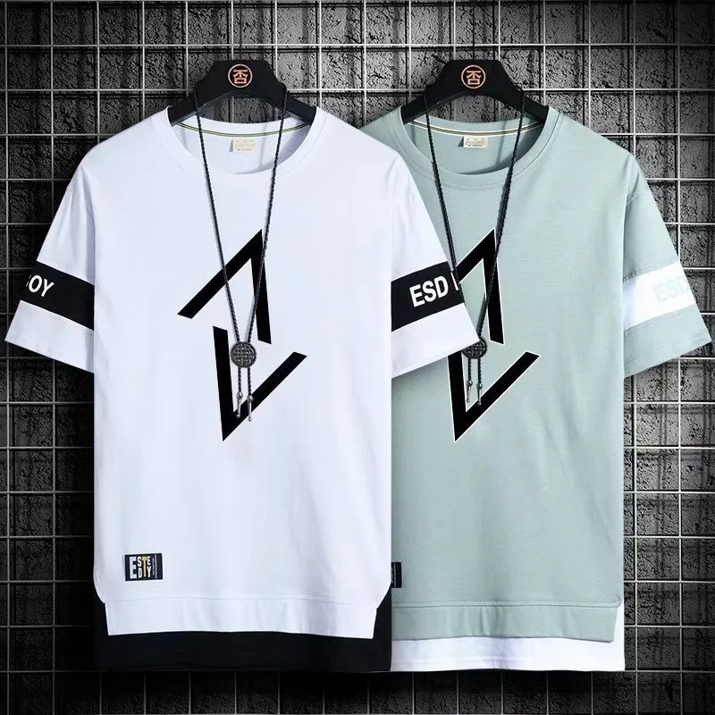 Men's T-Shirts Shirts Japan Fashion Summer Streetwear Print Shirt Casual Clothing Harajuku Short Sleeve ops ees 230217