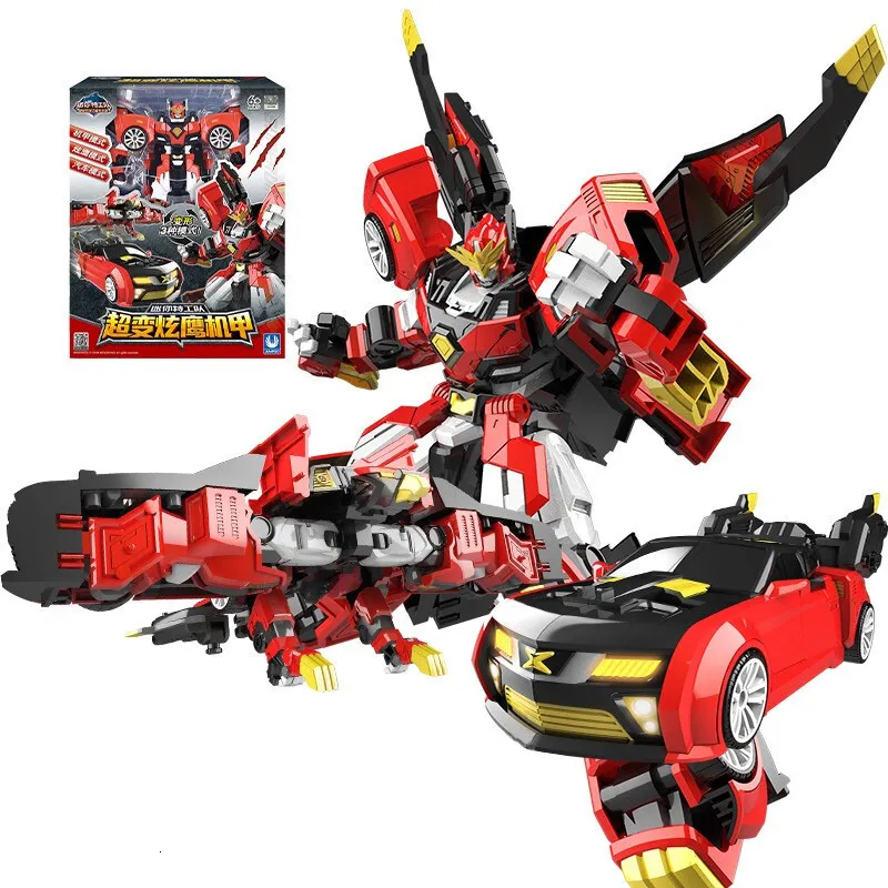 Action Toy Figures High Quality Mini Force 2 Super Gino Power Transformation Robot Car Toys Action Figur Miniforce X Deformation Dinosaur Hawk Toy 230217