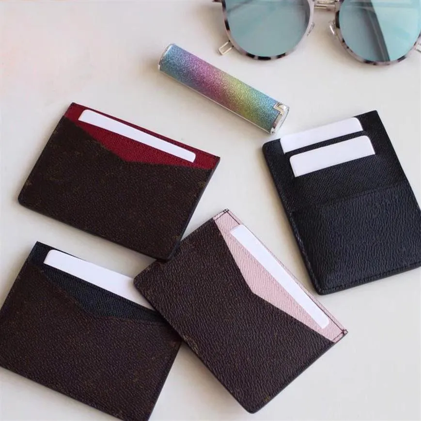 Women Designers Cardholder Classic Womens حاملي بطاقات الائتمان غير الرسمية من الجلود الحقيقية Ultra Wallet Wallet Mens المحافظ المحافظ 7 5 12480