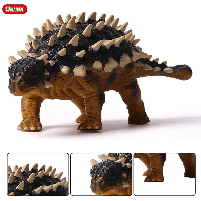 Figure giocattolo d'azione Oenux Jurassic Simulation Ankylosaurus Dinosaurs Action Figures Saichania Dinosauro erbivoro Collezione Brinquedo Toy For Kids 230217