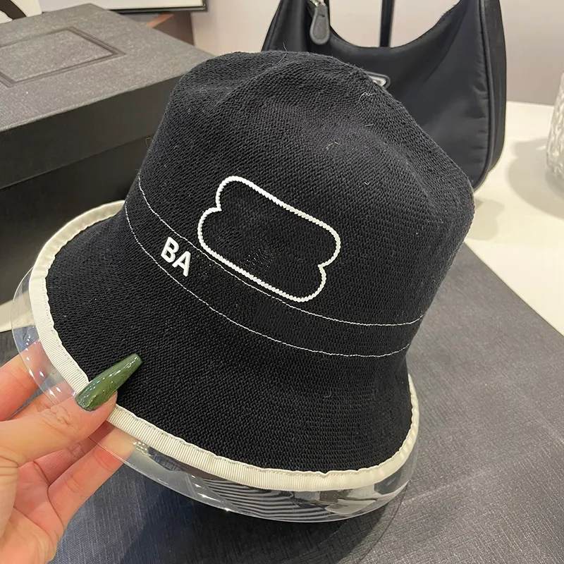 Designer bucket hat cap knitted mixed wool striped sunshade hat The latest style for men and women is comfortable and breathable very good