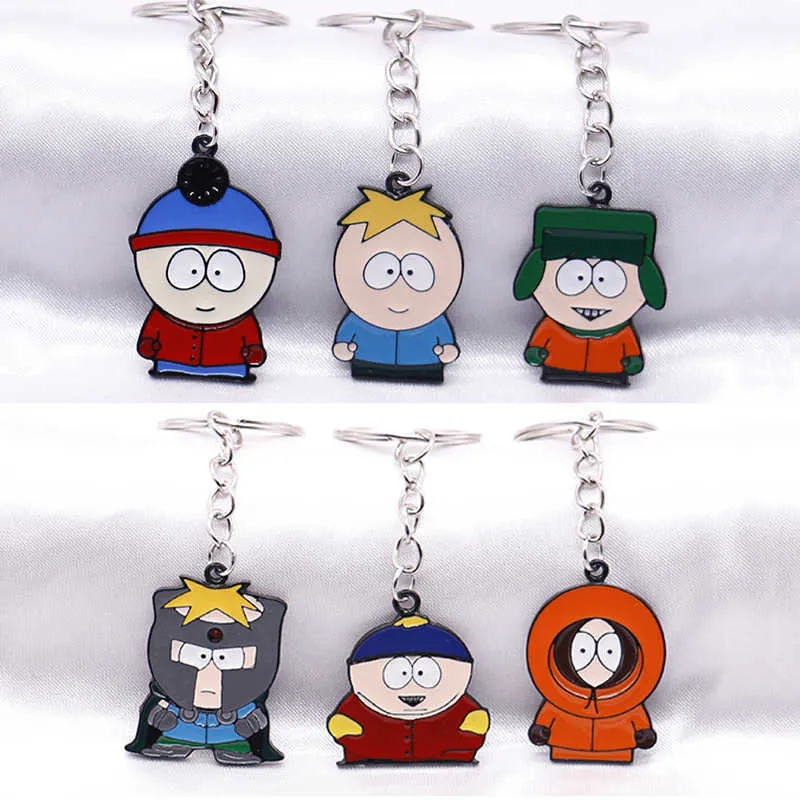 Keychains Anime games around in a distant south there is a park bad boy paradise alloy keychain decorative jewelry doll small gift T230217