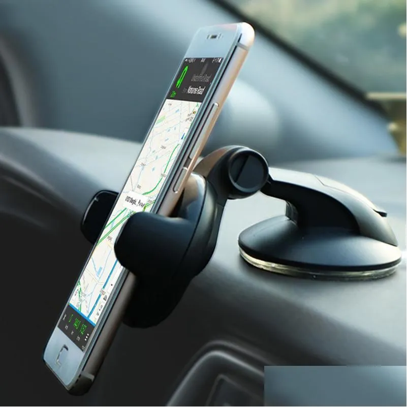 Car Holder Phone Mini For X Xs 8 6 Plus Windshield Mount Stand Suction Cup Smartpne Support Drop Delivery Mobiles Motorcycles Electro Dheyx