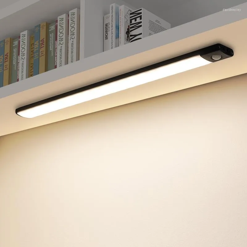 Tischlampen Ultradünne intelligente menschliche Körpererkennung LED-Lichtleiste Drahtlose magnetische Absorption Ladeschrank Weinschrank