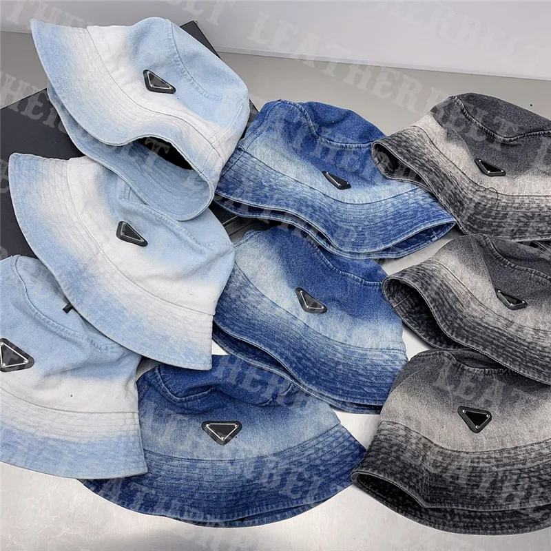 Berretto da golf all'aperto Cappello in denim piatto colorato Donna Uomo Cappelli da secchiello da viaggio Cappellini Hip Hop firmati