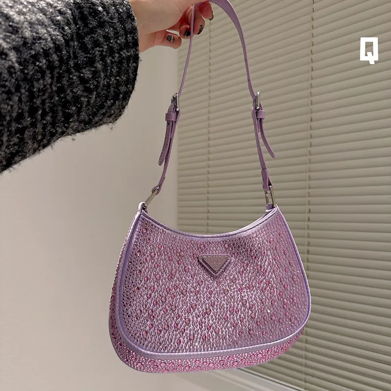 Rhinestone Handbags For Women Glitter Women Trapeze Bling Sequins