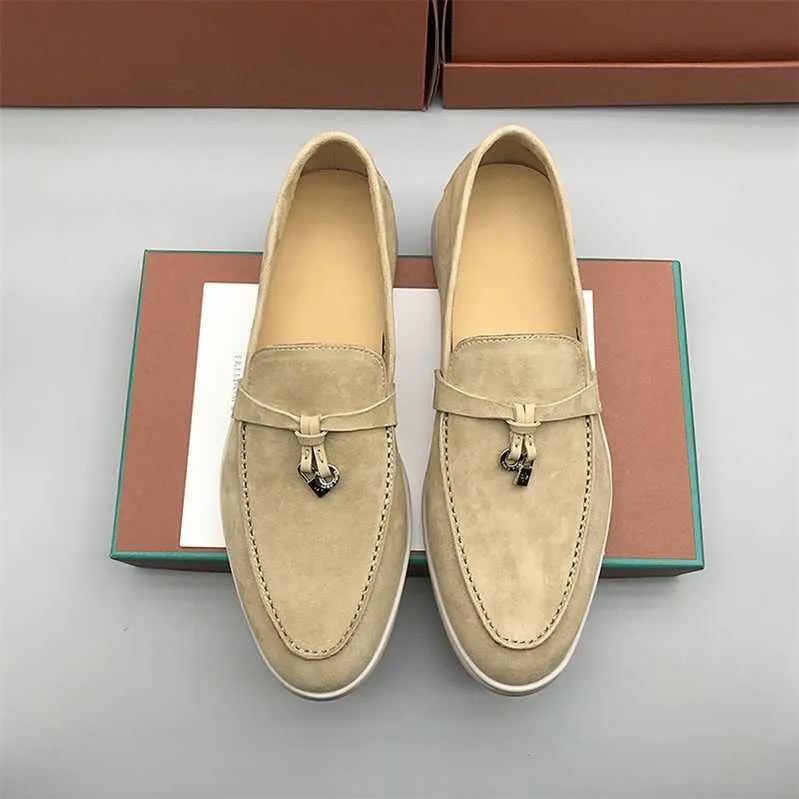 Италия оригинальная дизайнерская обувь Rolopiana Spring Summer New Lp Lefu Shoes Женская мягкая кожаная бездельники с толстыми квартирами удобная Singlelledbqw