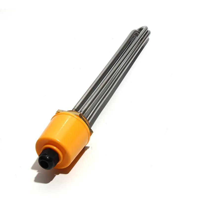 Electric Heating Elements Immersion Water Heater DN32=1 1/4" BSP Thread Heatersfor Solar Water Tank AC220V/380V 3KW4.5KW6KW9KW12KW SUS201 Tube