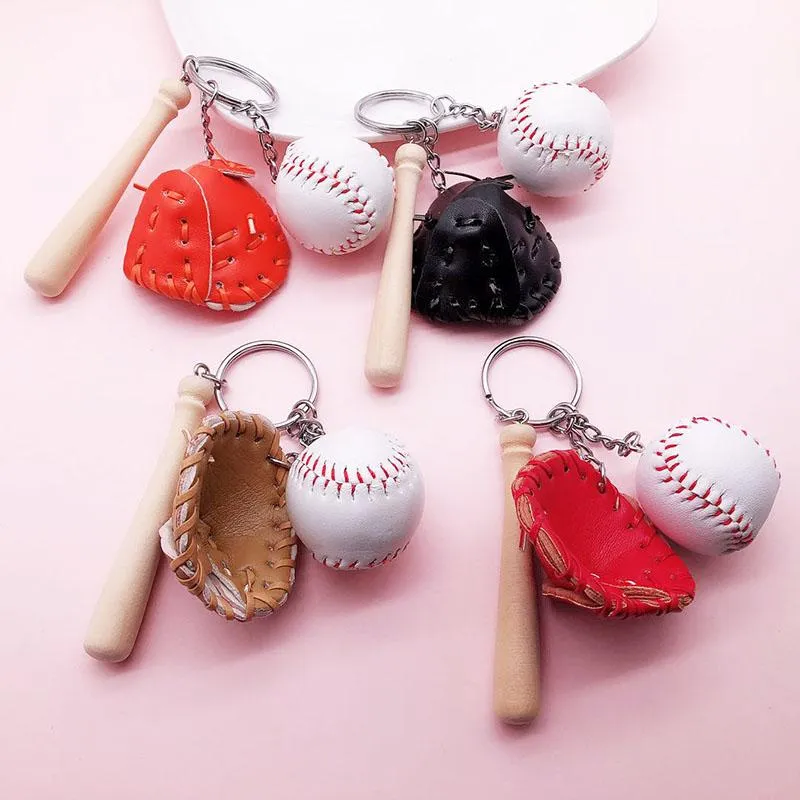 Porte-clés Fans de Baseball porte-clés porte-clés hommes femmes porte-clés en cuir rétro unisexe véritable porte-clés Auto clés sport souvenirs cadeau