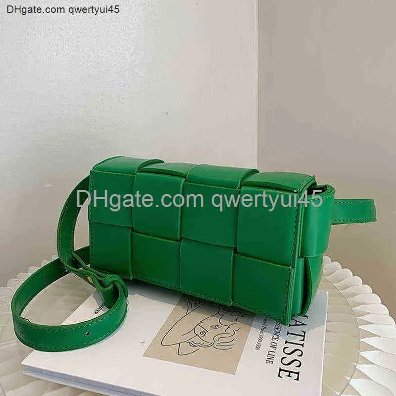 qwertyui45 Borse da sera Marsupi piccoli in pelle intrecciata per donna Borsa a tracolla di marca di lusso New Trend Borsa a mano da donna Borsa a tracolla Donna 021723H