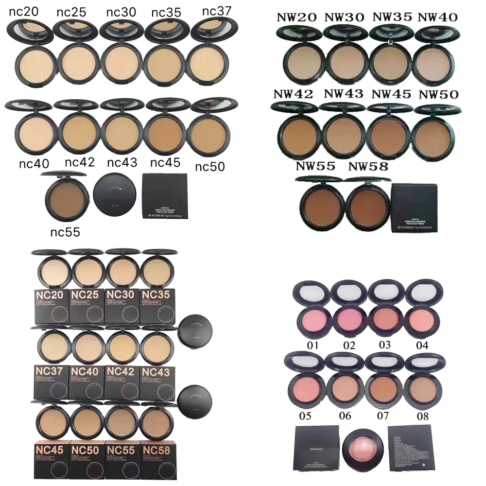 Пудра для лица Makeup M Mineralize Blush Studio Fix Powder Plus Foundation Fond De Teint Pouder NC NW 15 г